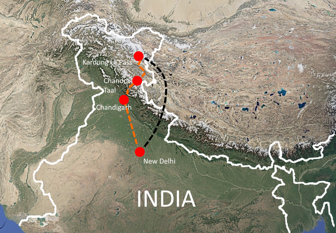 Motorcycle Himalayas scenic view - Motorcycle Tours tour destination